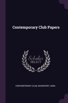 portada Contemporary Club Papers (in English)