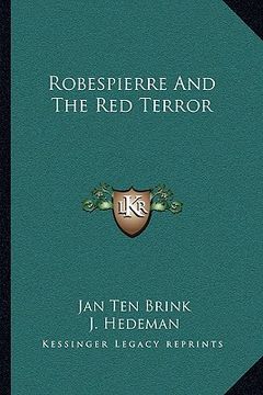 portada robespierre and the red terror (in English)