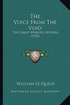 portada the voice from the void: the great wireless mystery (1922) (in English)
