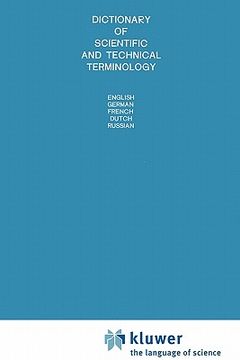 portada dictionary of scientific and technical terminology: english, german, french, dutch, russian