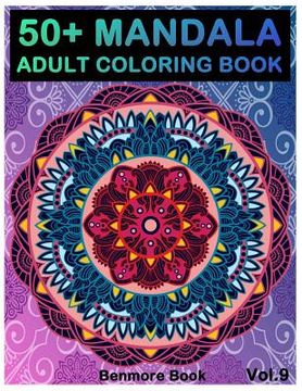 portada 50+ Mandala: Adult Coloring Book 50 Mandala Images Stress Management Coloring Book For Relaxation, Meditation, Happiness and Relief