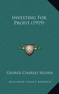 portada investing for profit (1919) (in English)