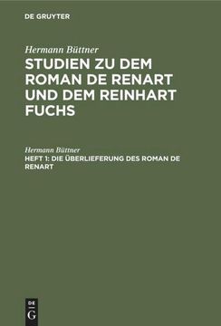portada Die Überlieferung des Roman de Renart (in German)
