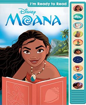 portada Disney Moana - I'M Ready to Read With Moana Interactive Read-Along Sound Book - Great for Early Readers - pi Kids (en Inglés)