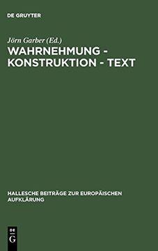portada Wahrnehmung - Konstruktion - Text (in German)