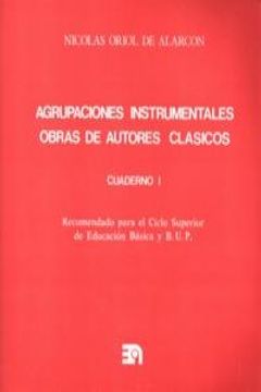 portada agrupaciones instrumentales (cuaderno i) obras de autores cl