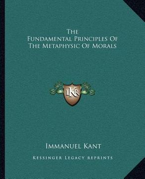 portada the fundamental principles of the metaphysic of morals (in English)