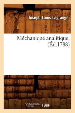 portada Méchanique Analitique, (Éd.1788) (en Francés)