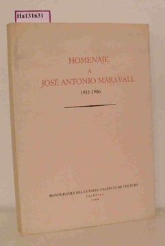 portada Homenaje a Jose Antonio Maravall