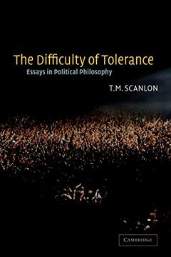 portada The Difficulty of Tolerance Paperback: Essays in Political Philosophy (en Inglés)