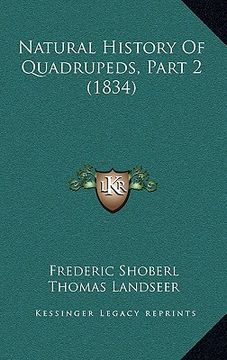 portada natural history of quadrupeds, part 2 (1834) (en Inglés)