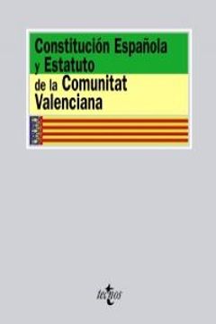portada Constitución Española y Estatuto de la Comunitat Valenciana (Derecho - Biblioteca De Textos Legales)
