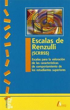 portada Escalas Renzulli: Escalas Para la Valoración de las Características de Comportamiento de Estudiantes Superdotados (Psicología)