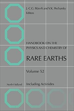 portada Handbook on the Physics and Chemistry of Rare Earths: Including Actinides (Volume 52) (Handbook on the Physics and Chemistry of Rare Earths, Volume 52) (en Inglés)
