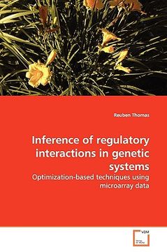portada inference of regulatory interactions in genetic systems (en Inglés)