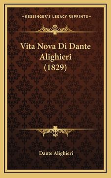portada Vita Nova Di Dante Alighieri (1829) (en Italiano)