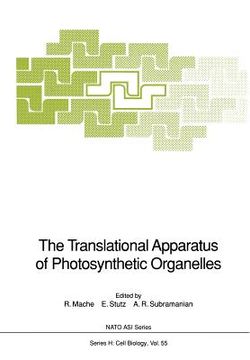 portada the translational apparatus of photosynthetic organelles (en Inglés)