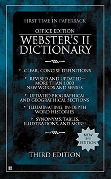 portada Webster's ii Dictionary: Office Edition, Third Edition (en Inglés)