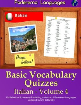 portada Parleremo Languages Basic Vocabulary Quizzes Italian - Volume 4