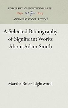 portada A Selected Bibliography of Significant Works About Adam Smith (en Inglés)