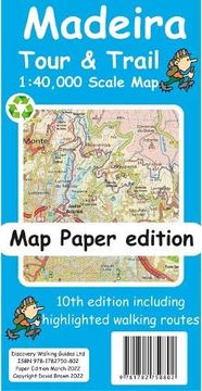 portada Madeira Tour and Trail map Paper Edition (en Inglés)
