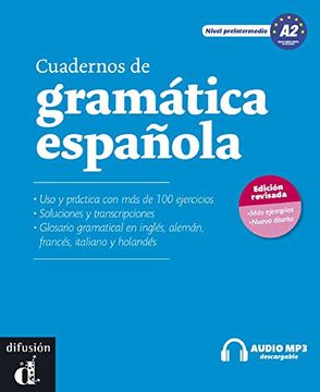 portada Cuadernos de Gramática Española a2 + cd Audio mp3 - Nueva ed. (Ele - Texto Español)