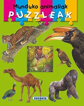 portada Munduko animaliak puzzleak (Nire lehen puzzle liburua)