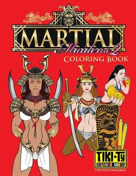 portada Martial Maiden Adult coloring book: Tiki Ty coloring book (in English)