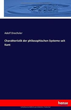 portada Charakteristik der philosophischen Systeme seit Kant (German Edition)