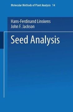 portada Seed Analysis: Volume 14 (Molecular Methods of Plant Analysis)