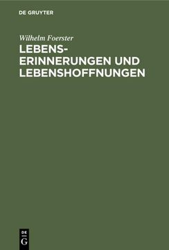portada Lebenserinnerungen und Lebenshoffnungen (en Alemán)