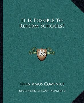 portada it is possible to reform schools? (en Inglés)