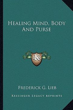portada healing mind, body and purse (en Inglés)