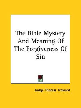 portada the bible mystery and meaning of the forgiveness of sin