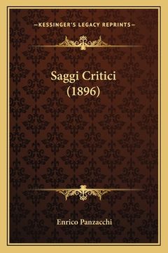 portada Saggi Critici (1896) (in Italian)