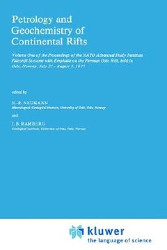 portada petrology and geochemistry of continental rifts: volume one of the proceedings of the nato advanced study institute paleorift systems with emphasis on (in English)