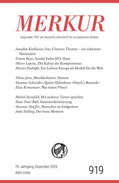 MERKUR 12/2025, Jg.79: Nr. 919, Heft 12, Dezember 2025 (en Alemán)