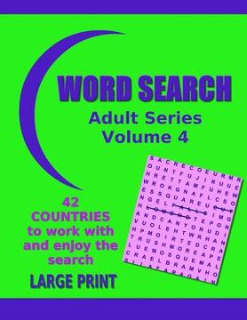 portada Word Search Adult Series Volume 4: Countries (in English)