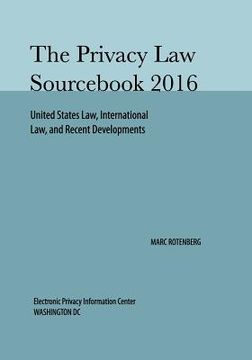 portada Privacy Law Sourcebook 2016 (en Inglés)