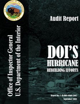 portada Audit Reprot: DOI's Hurricane Rebuilding Efforts (Audit Reports)
