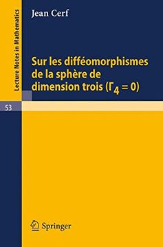 portada sur les diffeomorphismes de la sphere de dimensions trois (gamma 4=0)