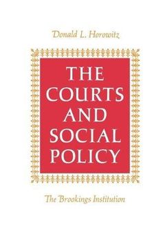 portada The Courts and Social Policy (en Inglés)