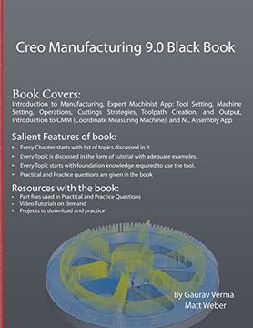 portada Creo Manufacturing 9. 0 Black Book (in English)