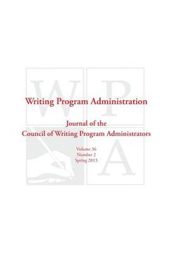 portada Wpa: Writing Program Administration 36.2 (Spring 2013)