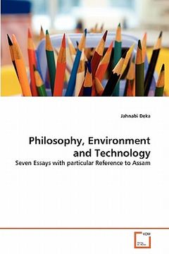 portada philosophy, environment and technology (en Inglés)