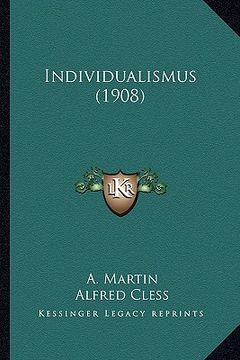 portada individualismus (1908) (in English)
