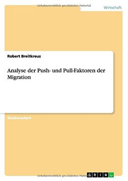 portada Analyse der Push- und Pull-Faktoren der Migration (German Edition)