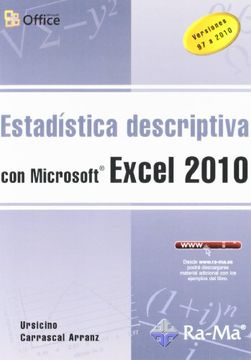 portada Estadistica Descriptiva con Microsoft Excel 2010. Versiones 97 a 2010