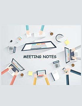 portada Meeting Notes: Taking Minutes of Meetings Notes, Attendees, and Action Items (en Inglés)