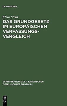 portada Das Grundgesetz im Europäischen Verfassungsvergleich (en Alemán)